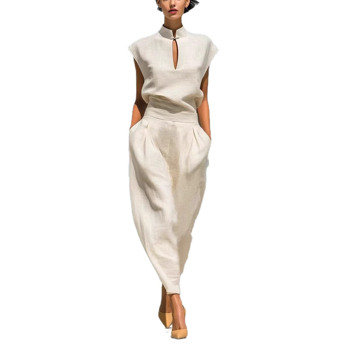 The 'Oriental-Zen' Lustrous Satin Mandarin Set