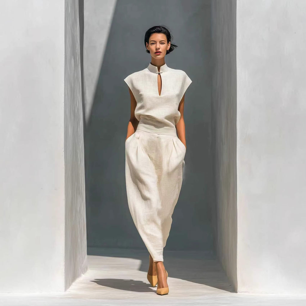 The 'Oriental-Zen' Lustrous Satin Mandarin Set