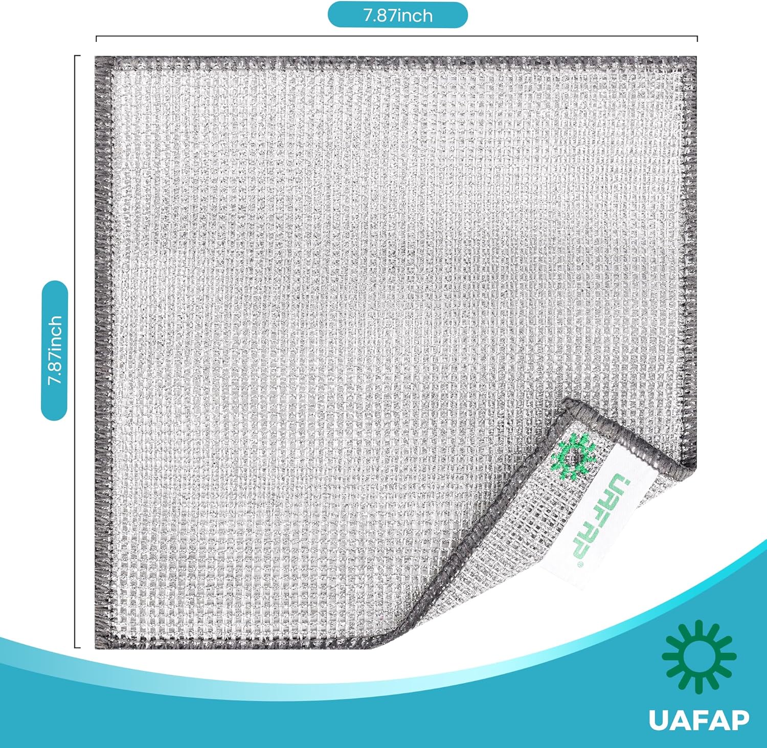 Dish Rags for Washing Dishes,Upgrade 3-Layer,12pcs,7.87“ x 7.87” | non-scratch wire, wet & dry clening, effortlessly strips stuck-on grime, great for cookware, sinks, dishes and stove tops