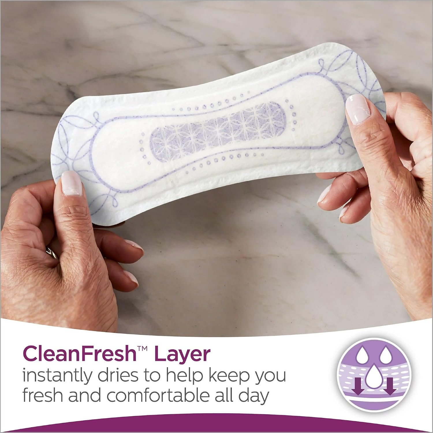 An item of Poise Very Light Absorbency Long Incontinence Panty Liners, 132 ct.-