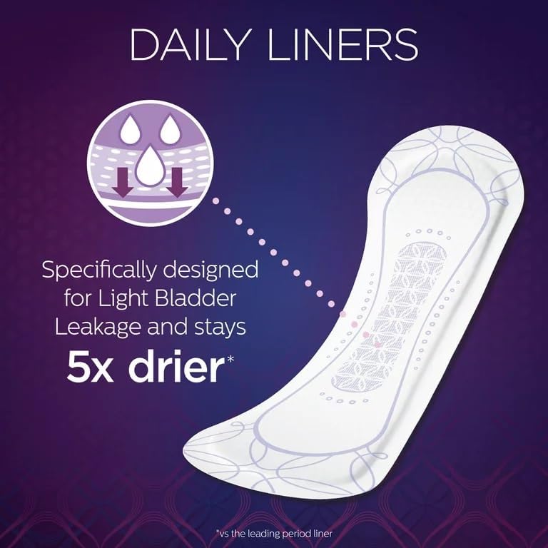 An item of Poise Very Light Absorbency Long Incontinence Panty Liners, 132 ct.-