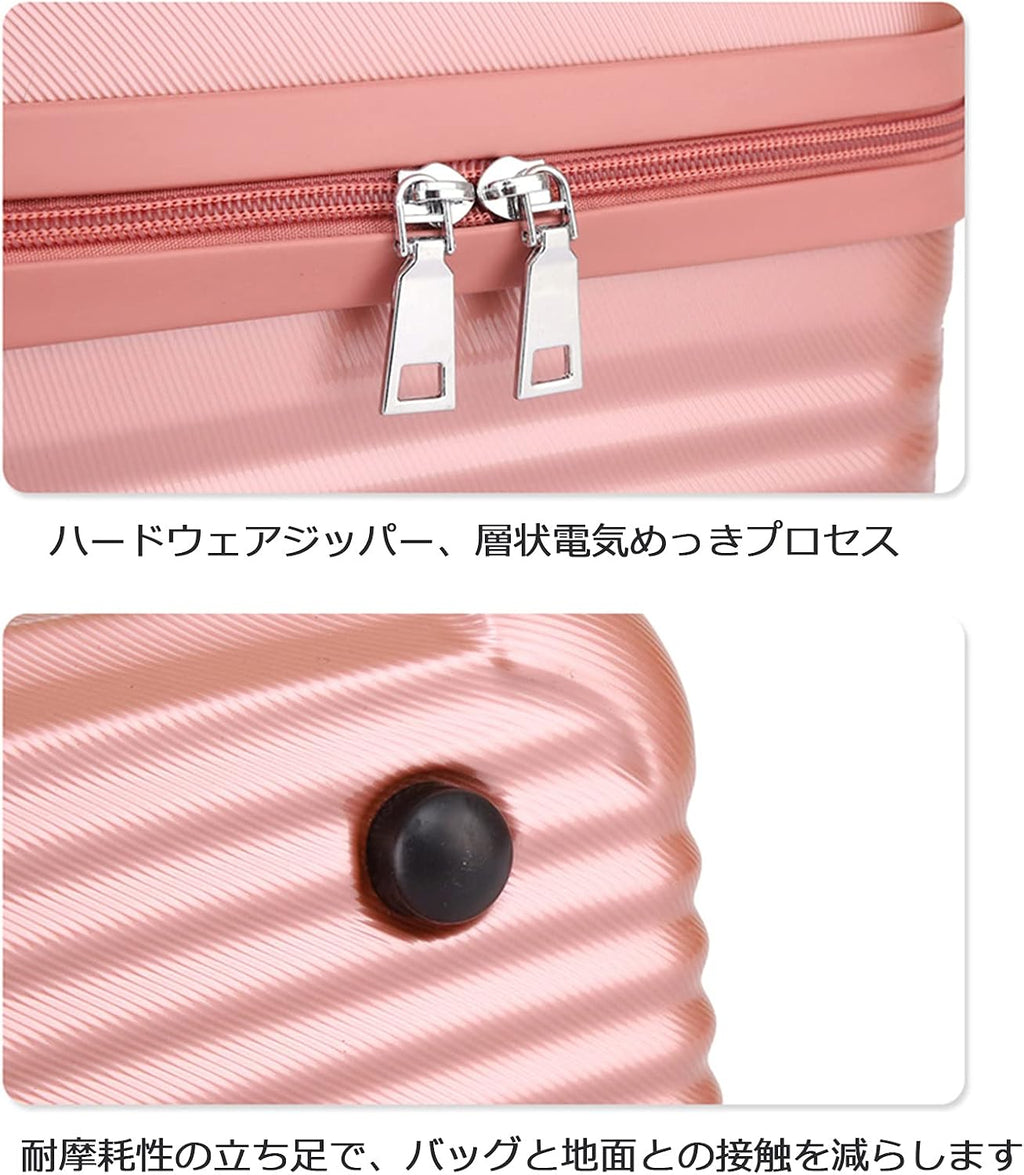 Large Capacity Hard Shell Portable Cosmetic Case,Train Box Cosmetic Storage Bag Makeup Bag with Brush Organizer Travel Bag Case for Women Gift(Pink)