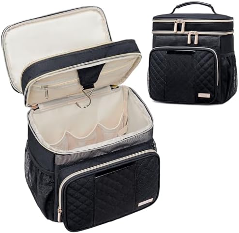 Tealari Large Toiletry Bag for Women Men,Bathroom Bag,Water Resistant Shower Bag,Makeup Bag,Portable Shower Caddy for College Dorm,Hanging Travel Toiletry Bag with Transparent Waterproof Phone Pocket