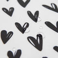 Bumkins Travel Bag, Toiletry, TSA Approved Pouch, Zip Bag, Quart Size Airline Compliant, Clear-Sided, Baby, Diaper Bag Organization, Makeup, Accessories, Packing, Set of 3 Sizes, Black Hearts