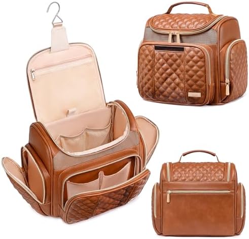 Tealari Large Toiletry Bag for Women Men,Bathroom Bag,Water Resistant Shower Bag,Makeup Bag,Portable Shower Caddy for College Dorm,Hanging Travel Toiletry Bag with Transparent Waterproof Phone Pocket