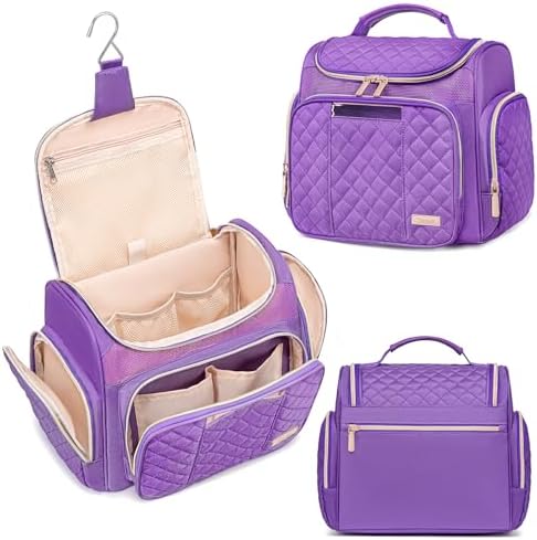 Tealari Large Toiletry Bag for Women Men,Bathroom Bag,Water Resistant Shower Bag,Makeup Bag,Portable Shower Caddy for College Dorm,Hanging Travel Toiletry Bag with Transparent Waterproof Phone Pocket