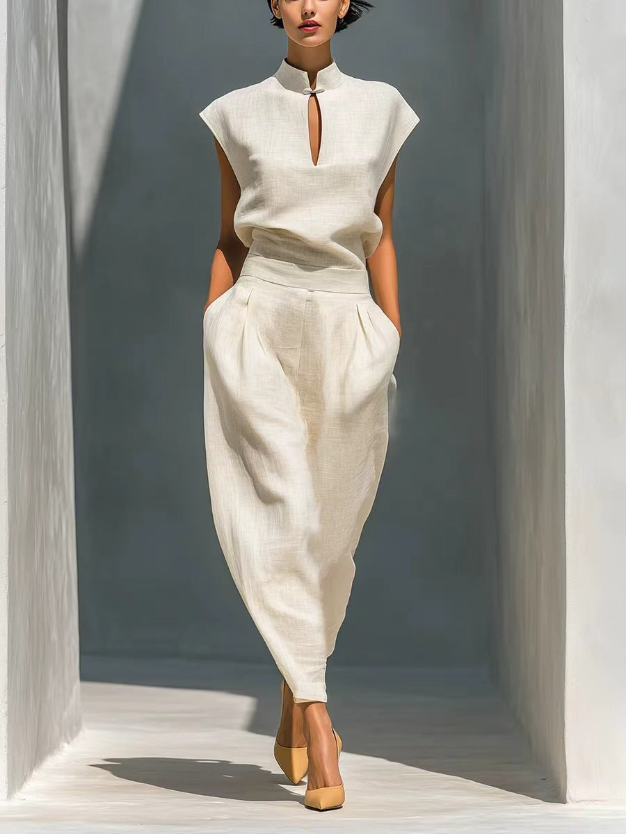 The 'Oriental-Zen' Lustrous Satin Mandarin Set