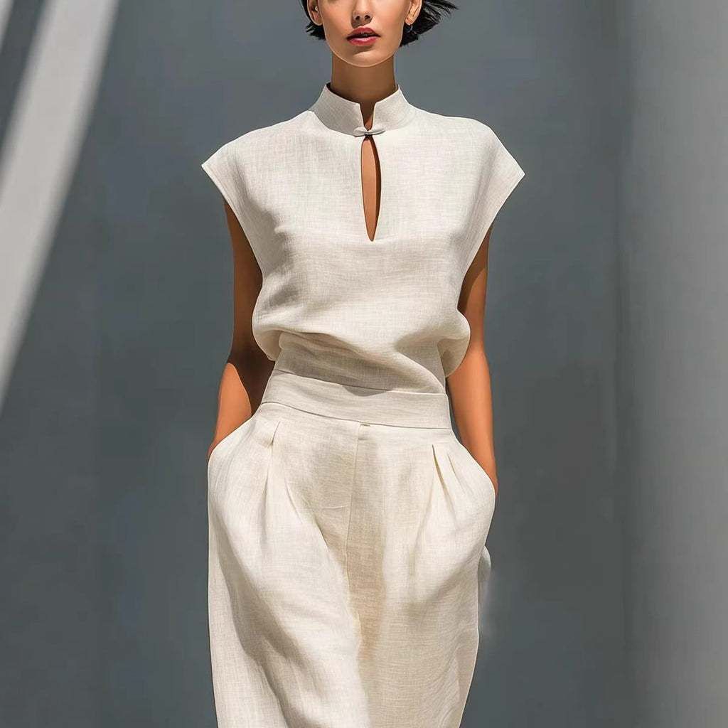 The 'Oriental-Zen' Lustrous Satin Mandarin Set