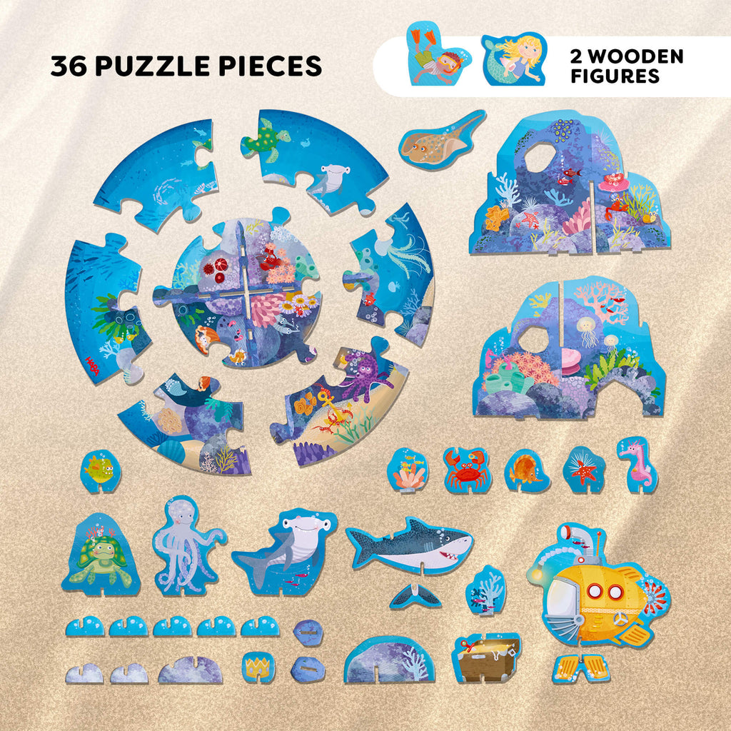3D Puzzle Play World - Underwater